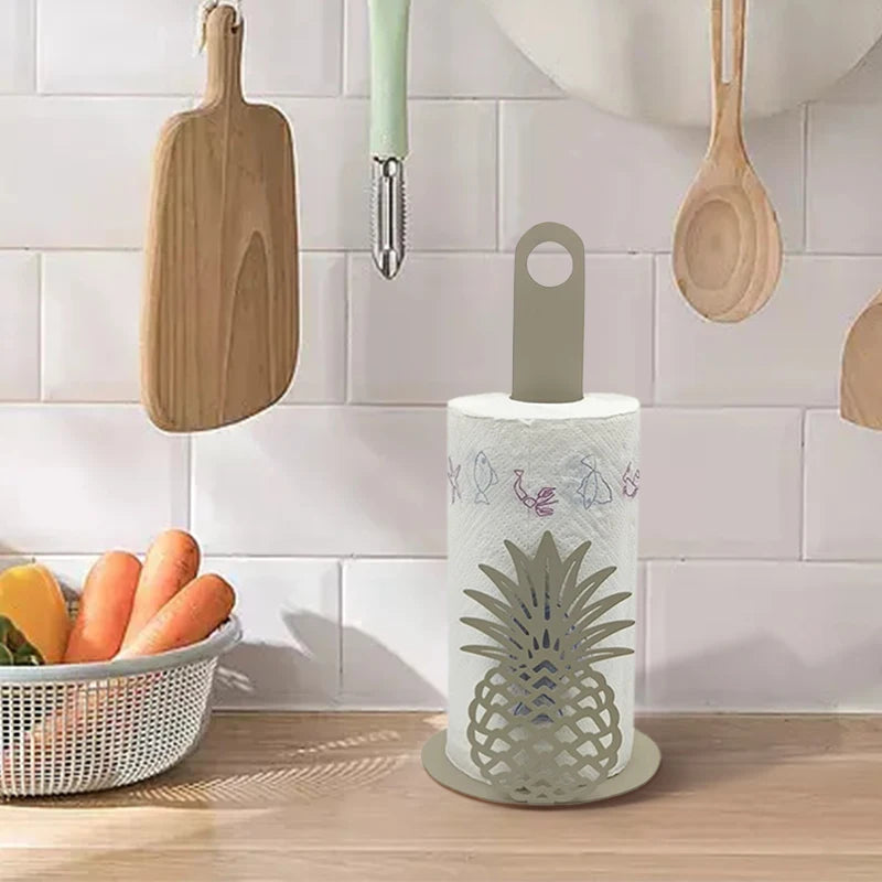 Wholesale Modern Metal Decorative Desktop Paper Roll Holder Towel Roll Holder with Multifunction Design