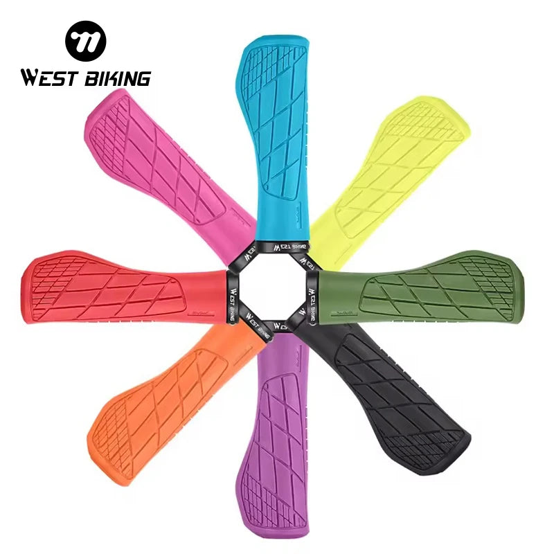 WEST BIKING New ABS Plastic Material Wholesale Bike Parts Fashionable Bike Bicycle Handle Bar Grips