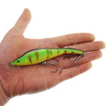 Triple Jointed Swim Bait 4inch Ultra-Smooth S-Shaped Action Lifelike Artificial Lure for Bass Pike Freshwater Saltwater