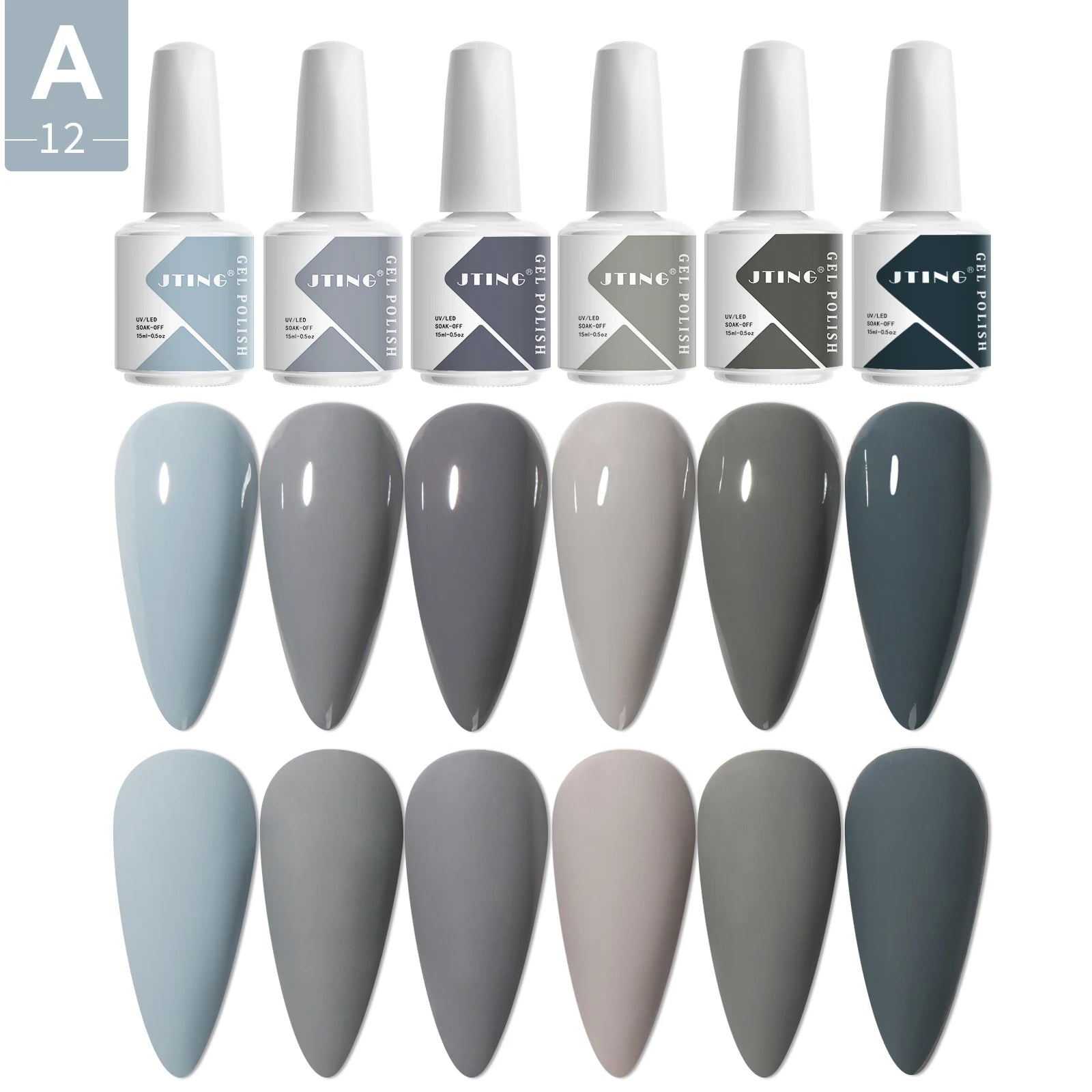 JTING Private Label 3000 Colors Custom Logo Soak Off Uv Led Uv Gel Nail Polish SET with Customized Box Private Label