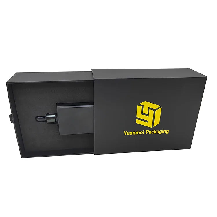 Customized Luxury Bronzing Perfume Drawer Packaging Box Hot Sale New Luxury New with Sponge Lining Embossing Matt Lamination