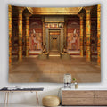 Custom Vintage Yellow Ancient Egypt Tapestry Wall Hanging Old Culture Printed Hippie Egyptian Tapestries Wall Cloth Home Decor