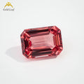 Goldleaf Wholesale Loose Gemstones Lab Grown Emeralds and Red Octagon Shape Lab Grown Sapphire with GRC Certificate