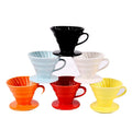 Modern Style Ceramic Coffee Dripper Stocked Drip Filter Cup for Home or Coffee Shop Brewing Tea Tool with Box Packaging