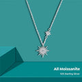 Fine Jewelry S925 Sterling Silver  Diamond Moissanite Necklace for Women