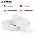High Viscosity Double Sided Pressure Sensitive Tissue Tape Heat Resistant Acrylic Adhesive for Carton Sealing and Office Use