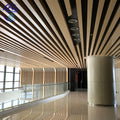 Cost-effective Modern Aluminum Linear Strip Ceiling Grid Smoke-Proof Class a Fire Resistant Hotel Suspended Ceiling