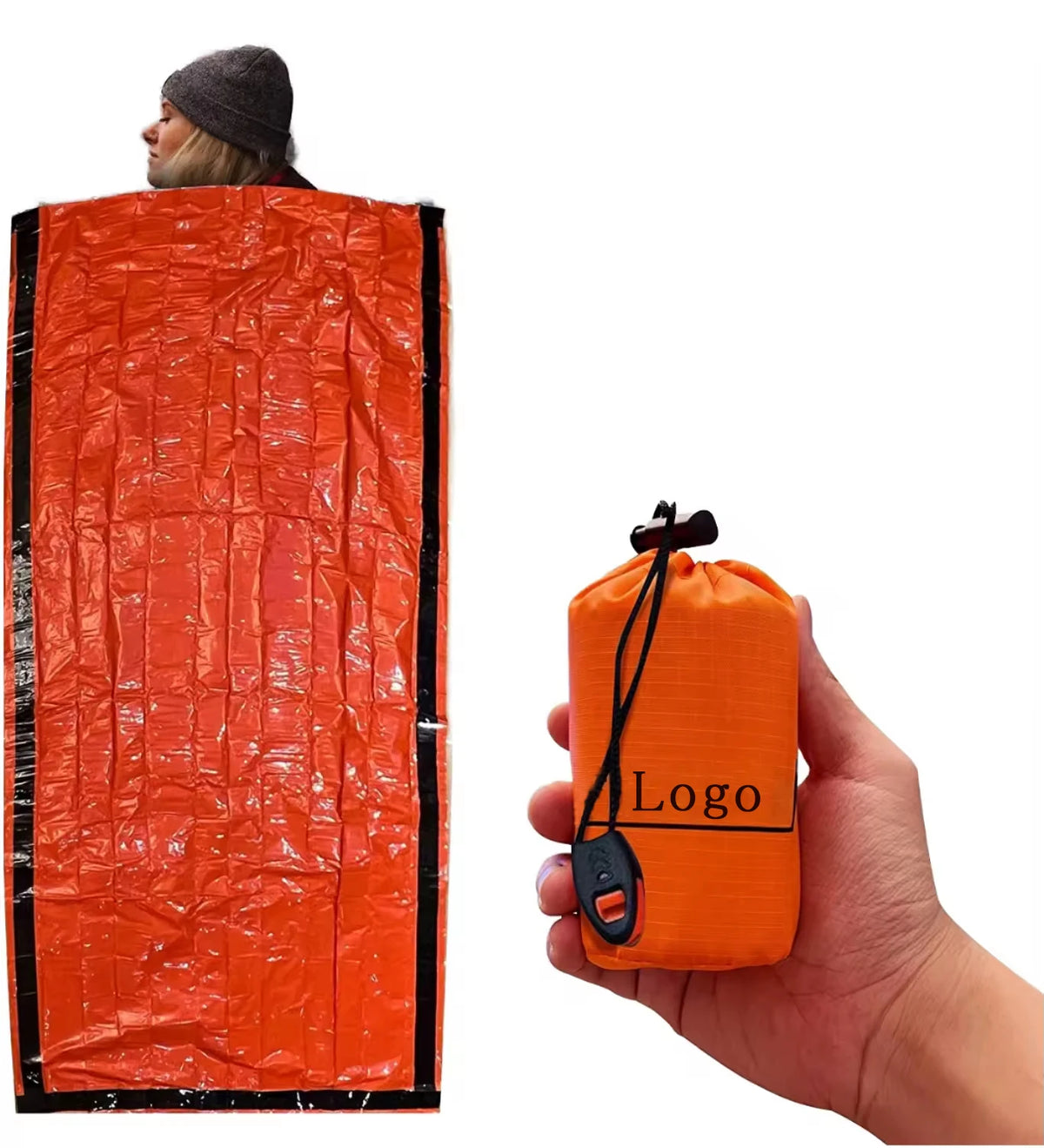 Outdoor Camping Hiking Waterproof Keep Warm Portable Sleeping Bag Tent Multifunctional Emergency Blanket MegaBDM
