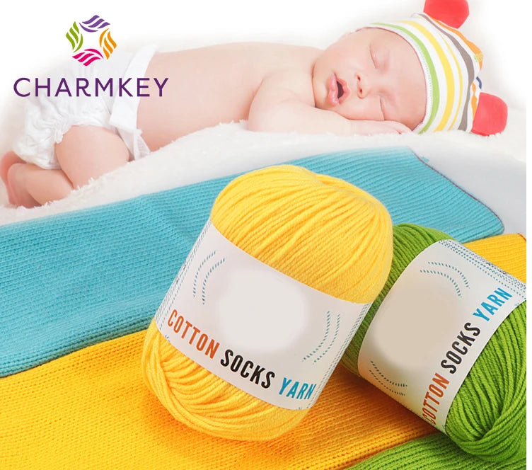 Wholesale 3ply Milk Cotton Yarn Crochet 80%cotton 20% Milk for Hand Knitting