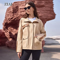 New Women's Short Trench Coat Casual Oversized Utility Pocket Trench Coat Wholesale