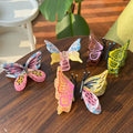 Wholesale New Luxury Korean Acetate Hair Claw Cartoon Butterfly Hair Claw Cute Fashion Large Rhinestone Butterfly Hair Claws