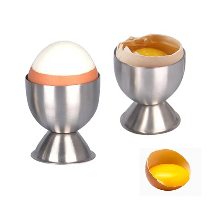 Hot Sale Stainless Steel Egg Cup Holder Kitchen Gadget for Breakfast Metal Egg Tray