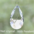 76MM Transparent  Crystal Faceted Cut Waterdrop Teardrop Prism Suncatcher Chandelier Art Pendant DIY