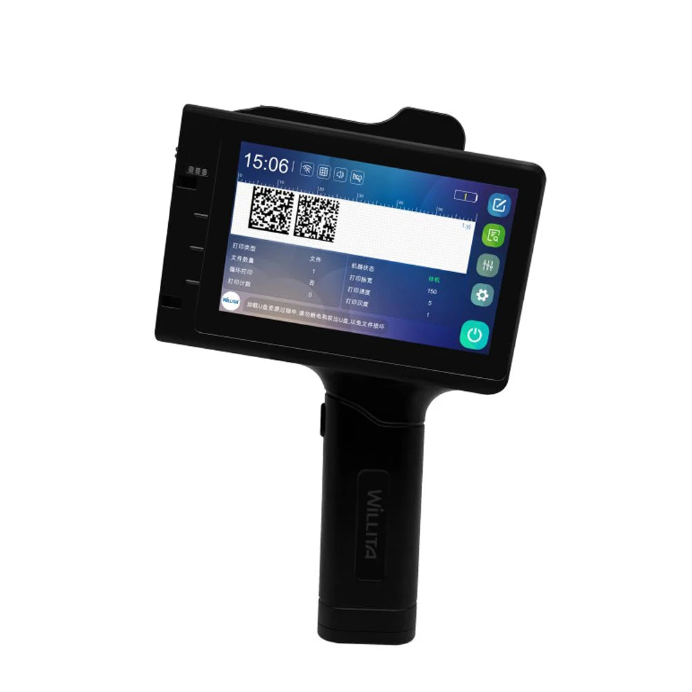 Popular 12.7mm Thermal Tij Half Inch Expiry Date Printing Coding Machine Online Portable Handheld Inkjet Printer Gun