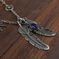 Stainless Steel Jewelry Set Men Hot Selling Retro Necklaces Trendy Men's Feather Pendant Necklaces Collier Accessoires De Bijoux