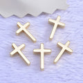 Wholesale Copper DIY Jewelry Gold Plated Cross Pendants for Women Earings and Necklace Accessories