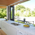Modern Aluminum Alloy Folding Windows Wholesale Hurricane Impact Sliding Bi-fold Kitchen Windows Made in China
