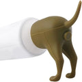 Wholesale Eco-friendly Plastic Dog Butt Toothpaste Topper Cap Dispenser Pooping Dog Butt Bathroom Accessories Set