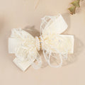 CN Ribbon Boutique Hair Bow Clip Fairy Lace Pearl Hair Clip for Girls Hair Accessories