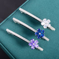 New Best Selling Hair Accessories Clips Fancy Zircon Flower Hair Clip Women Crystal Bling Rhinestone Cute Hairpin Hair for Girls