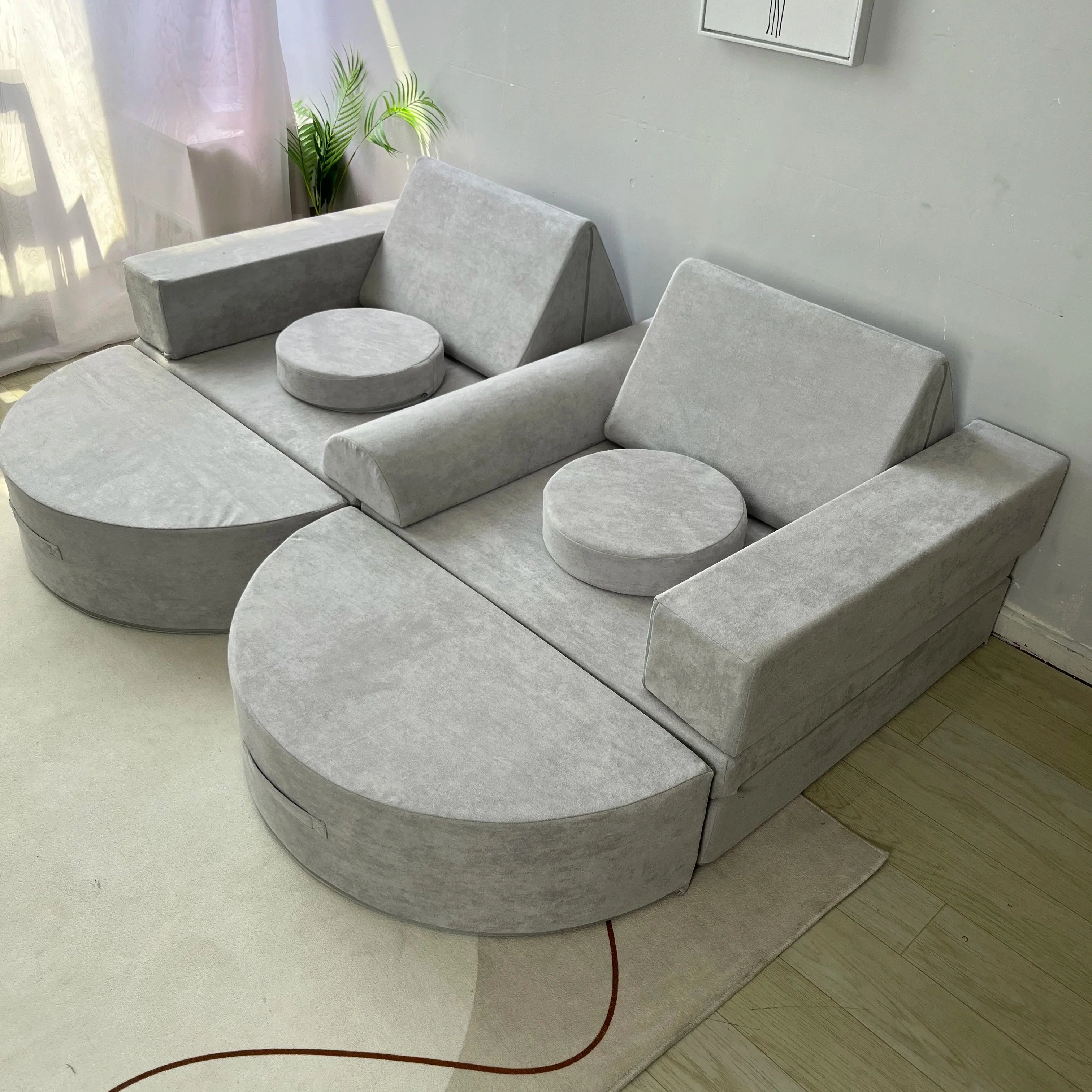 Kids Furniture Play House Toddlers Babies Floor Couch Playing Fun Modular Sectional Sofa Couch//