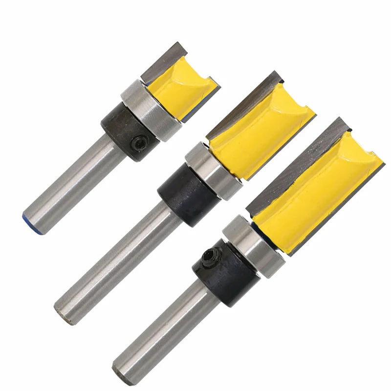 LAVIE 3pcs 1/4' Flush Trim Pattern Router Bits Woodworking C CMC01061 MegaBDM