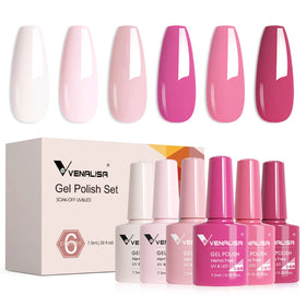 Venalisa Newest 6PCS/Kit Gel Nail Polish Manicure Gift Kit OEM Private Your Label Nail Gel Polish Lacquer Varnish Complete Kits