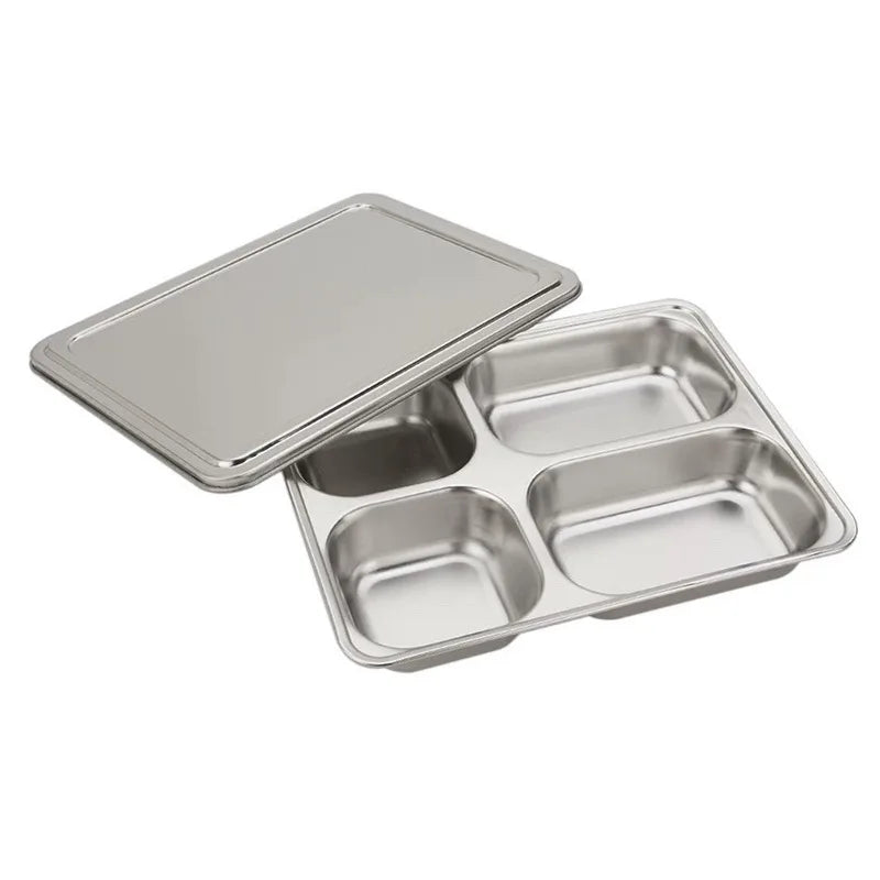 Students Bento Box 304 Stainless Steel Lunch Box with Lid Office Food Container