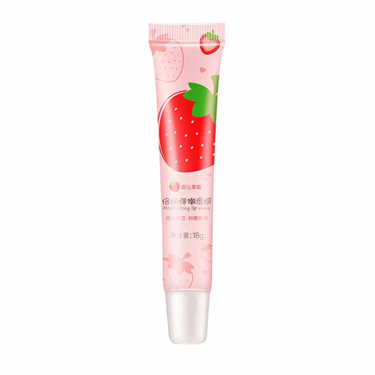 Wholesale Vegan Hydrating Moisturizing Strawberry Coconut Collagen Pink Lip Mask