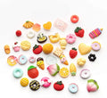 Slime Charms Food Cute Set Mixed Lot Assorted Food Resin Flatback Cute Sets for DIY Crafts Making
