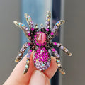 Wholesale Insect Spider Rhinestone Brooch for Women's Accessories