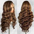 Transparent 13x4 Brazilian Human Hair Hd Lace Front Wigs Wholesale Virgin Hair Vendor Highlight Piano Color Wigs for Black Women