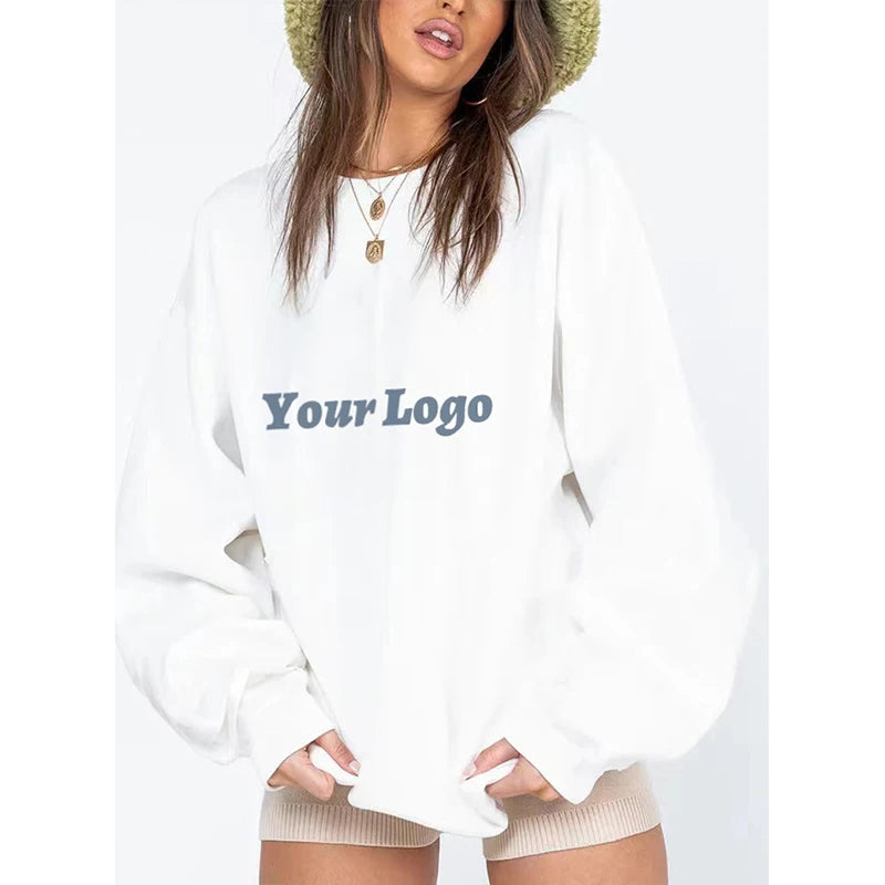 F230551 Custom Logo Women Hoodies Casual Workout Clothing Fall Street Wear Pull Over Women's Hoodies Sweatshirt for Women