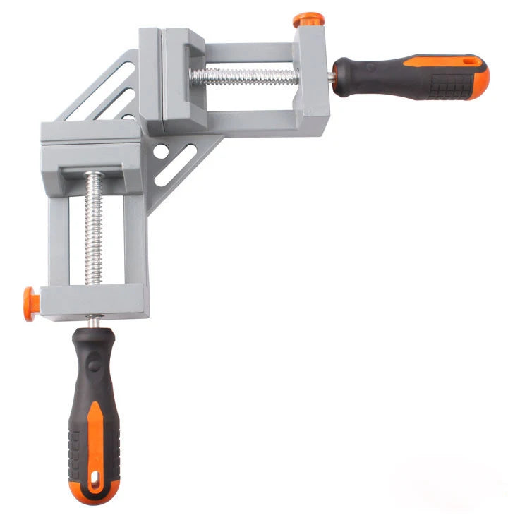 Right Angle Clamp 90 Degree Quick Release Aluminum Alloy Woodworking Clamps with Inch Measurement