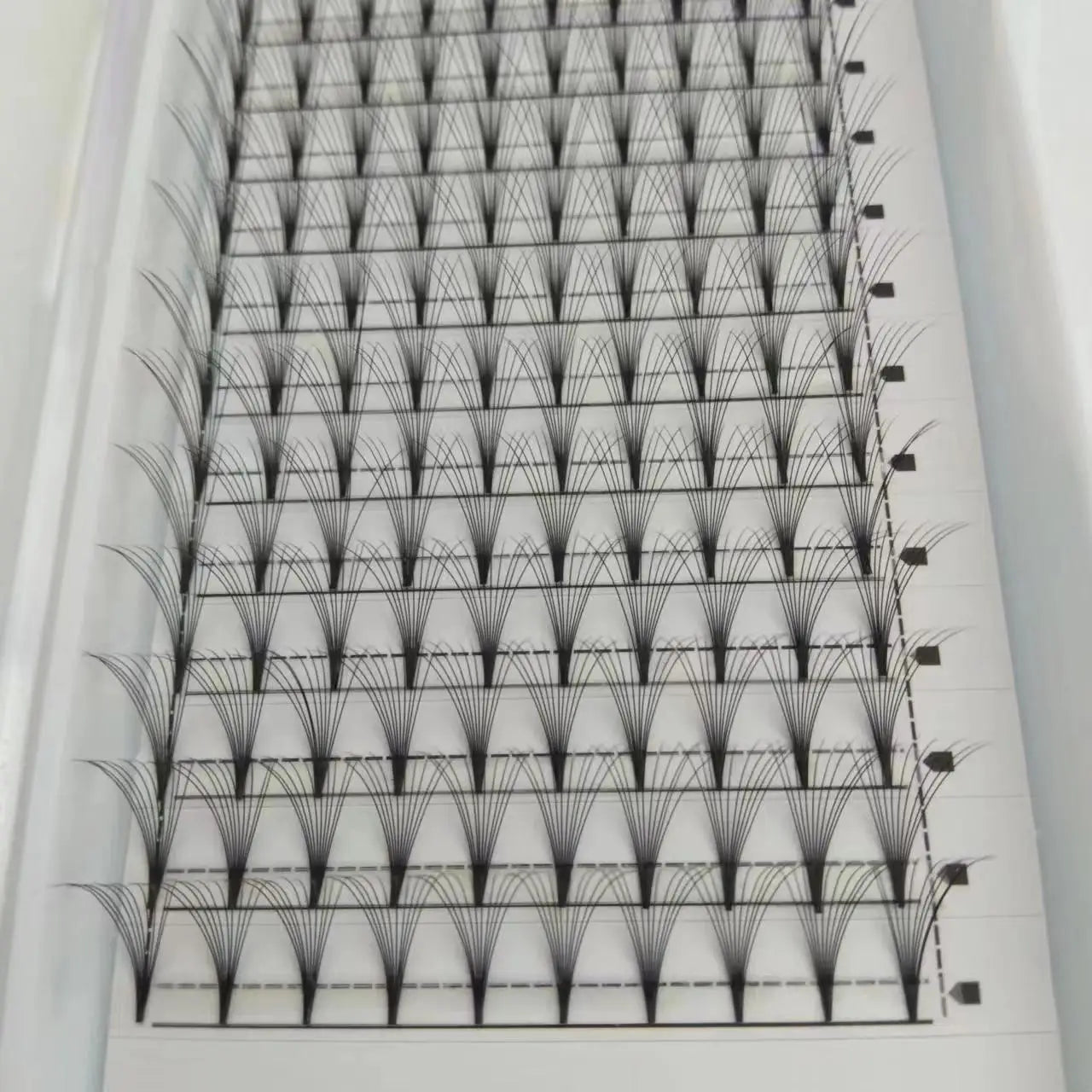 Premade Fan Soft Silk Lash Trays Lash Extension Narrow Fans 10D Silk Eyelash Extension with 0.07mm