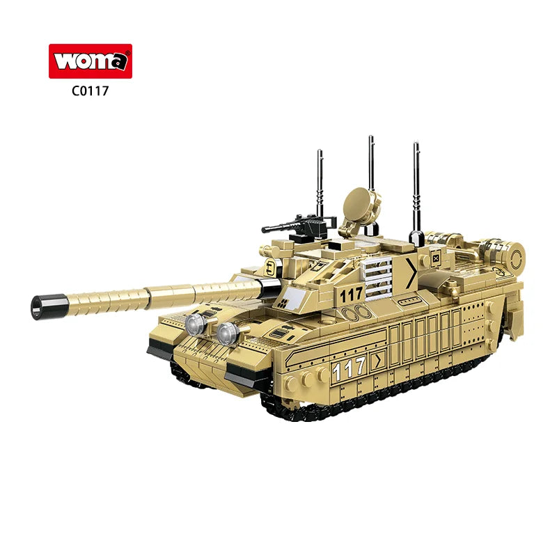 Woma Toys C0117 Assemble tank Building Block Brick Tanque De Guerra Juguete Set Toy tank for Kids