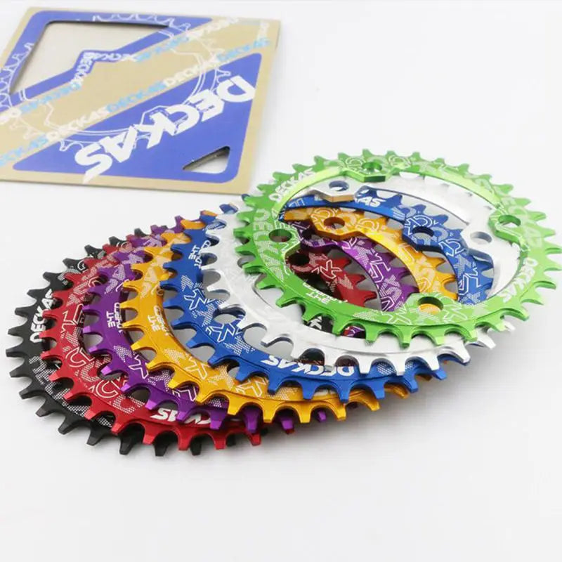 DECKAS 104 BCD Chainrings Narrow Wide Chain Ring Parts Crankset 32T/34T/36T/38T MTB Road Bike Bicycle Chain Ring