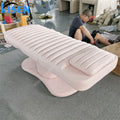 Kisen Comfortable Adult pink Massage Lift Table De Professional Electric Eyelash Facial SPA Cosmetic White Beauty Salon Bed