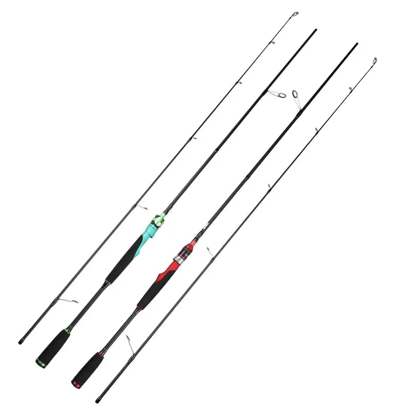 M Power New Ultra-Fast Carbon Telescopic Fishing Rod 2.1m/2.4m Spinning/Casting Warped Bass Sea Fishing Rod