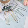 Korean INS Alloy Headdress Female Wholesale Ball Head Temperament Simple Retro Hair Stick Sense of Design Girl U-shaped Hairpin