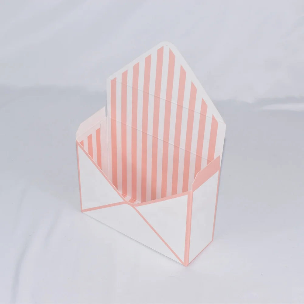 Yiwu supplier China manufacturers Wholesale Folded Gift Floral Package Retail Cheap Pink Envelope Flower Bouquet Packaging Boxes