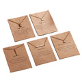 Hot Selling I Love You Paper Card Series Fashion Jewelry Necklaces With Love Alloy Collarbone Chains Wholesale