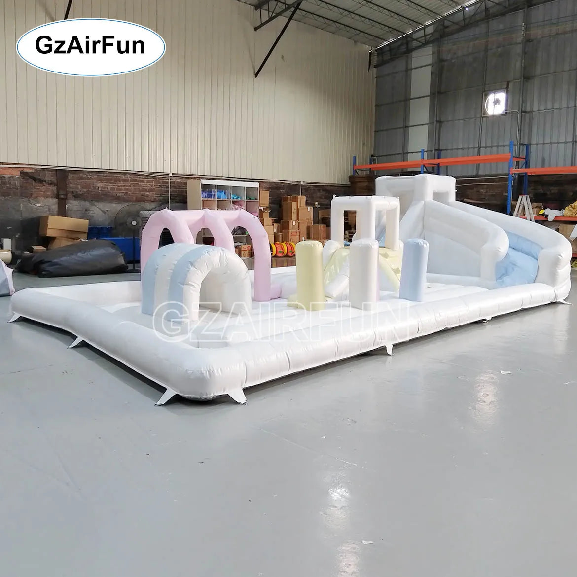 Outdoor Playground Inflatable Water Park Indoor Soft Play Equipment Bouncing Ball Pit With Slide