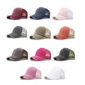 Hot-Selling Summer 5-Panel Baseball Cap Custom Logo Mesh Sports Cap with Hole Washed Cotton Outdoor Sunshade Hat