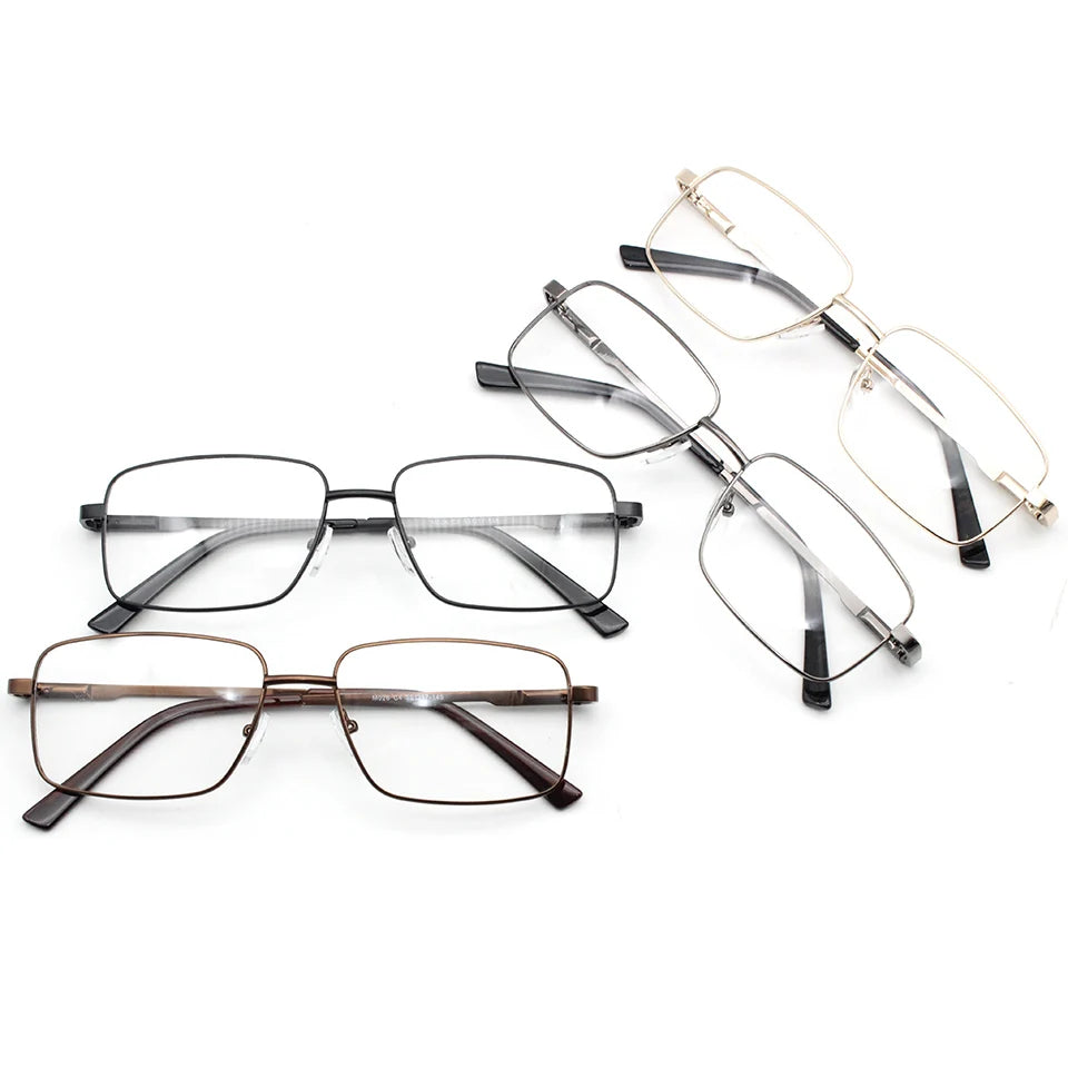 New Design Business Style Eyewear Metal Eyeglass Unisex Spectacle Frames
