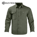 HAN WILD Outdoor Quick Dry Shirt Tactical Long Sleeved T-shirt Autumn Lightweight Shirt