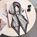 Luxury Fruit Print Narrow Long Scarf Women Shawls Wraps Fashion Office Hair Neck Hijabs Foulard Scarves
