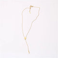 Minimalist Stainless Steel Hot Selling Women Adjustable Lariat Bar Necklace