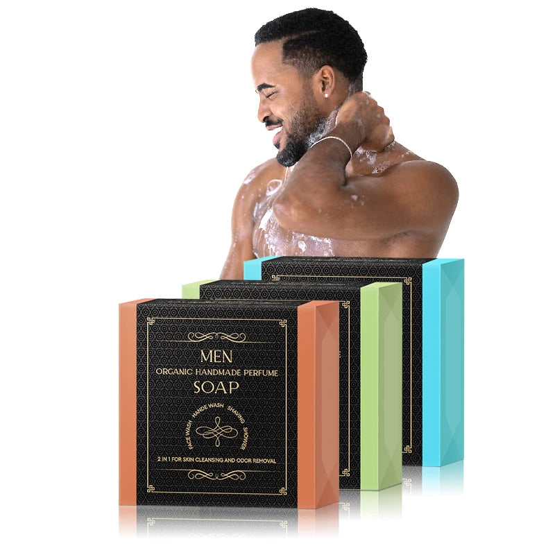 By Hand Flower Soap New Arrival Mens Soap Perfumed Long-lasting Scent Through Cleansing Shaving Bubble Bath Soap