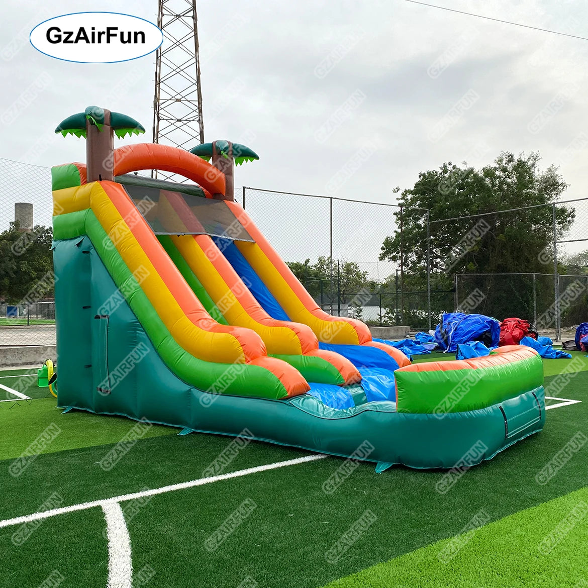 Custom Commercial Grade PVC Inflatable Water Slide for Kids Unisex Small Home Backyard Entertainment